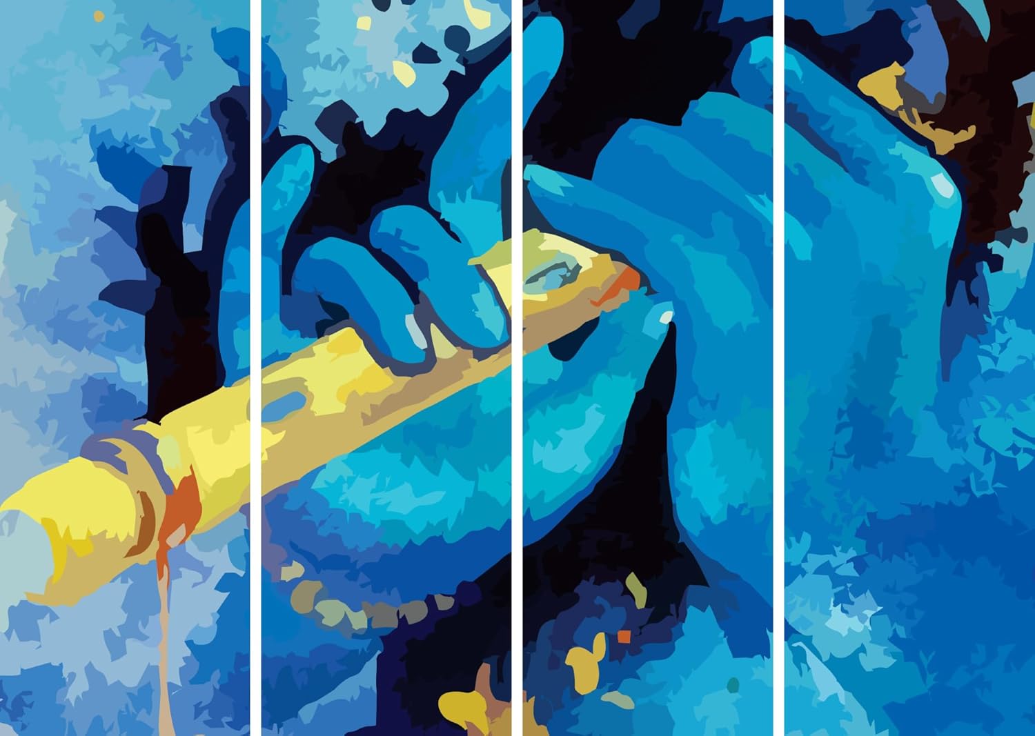 inep-b0cgjvdpgf-splash-proof-vinyl-print-of-flute-flows_-krishna_s-framed-wall-art-quartet-in-a-well-lit-gallery-wall..jpg